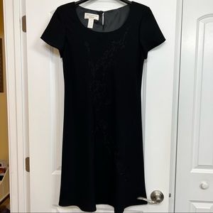 Jones New York Beaded Black Formal Cocktail Dress